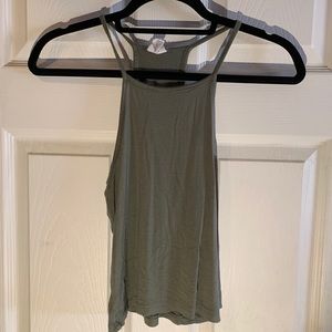 Olive green halter top